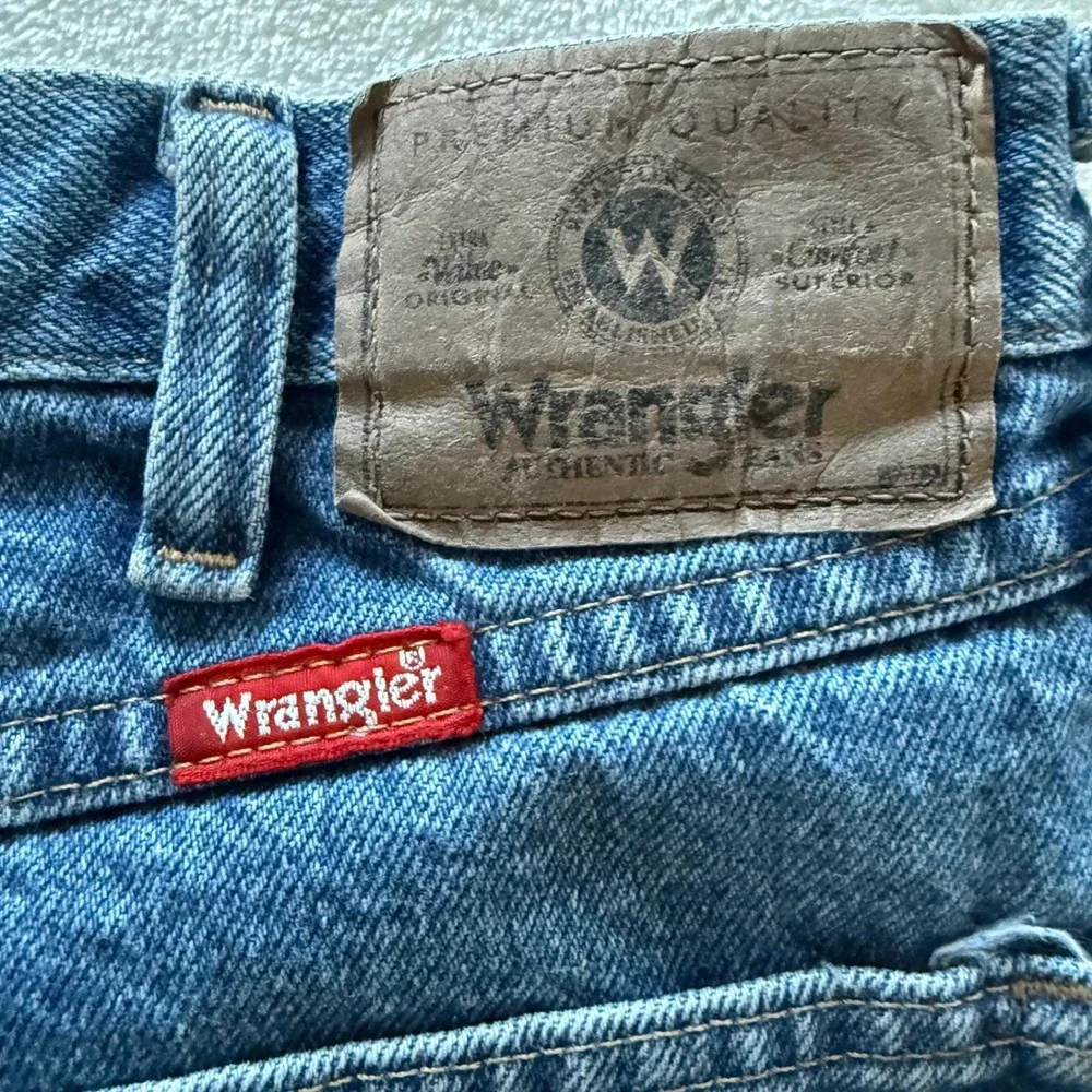 Wrangler 34x32‎ Regular Fit Blue Jeans Men's Straight Leg Y2K Denim Made Mexico